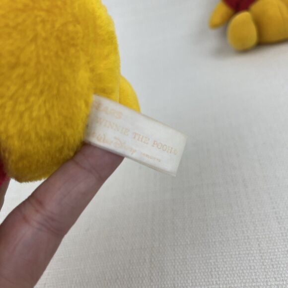 Vintage Sears & Disney Rattle Winnie the Pooh Plush Stuffed Animal Toy Lot Of 2 - Picture 10 of 11